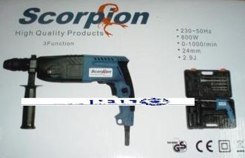 פטישון 24 Ø עם מבטל סיבוב + ראש מתחלף Scorpion