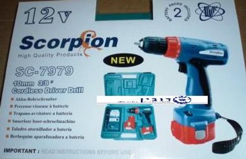 מברגה / מקדחה נטענת SCORPION 12V