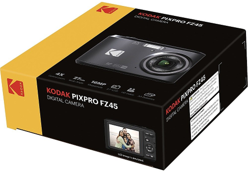 מצלמה קומפקטית קודאק צבע שחור Kodak Pixpro FZ45
