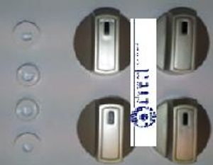 סט 4 כפתורים אוניברסלי בז / כסוף 6-8מ"מ