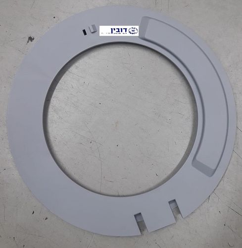 מסגרת פנימית אפורה  דלת מכונת כביסה בוש 7 ק