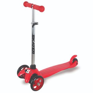 קורקינט 3 גלגלים עם כידון מתכוונן Cool Basic SCOOTER - אדום