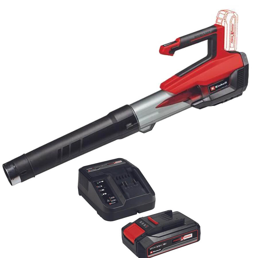מפוח גינה 18V + סוללה 2.5AH ומטען