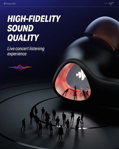 אוזניות אלחוטיות EC6519 עם חיבור בלוטוס לשמיעת מוסיקה ולשיחות טלפון Dobuds מבית DONNER