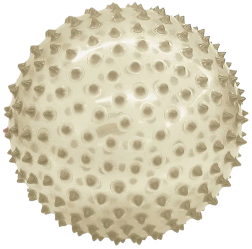 כדור תחושות/עיסוי ענק שקוף ורך עם זיזים בגודל 18 ס