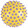 כדור תחושות/עיסוי ענק אטום ורך עם זיזים בגודל 18 ס"מ - צהוב/סגול