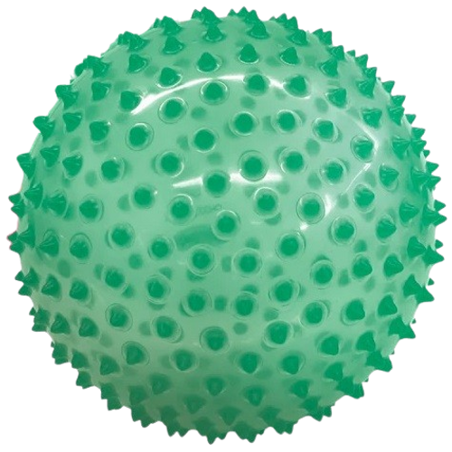 כדור תחושות/עיסוי ענק שקוף ורך עם זיזים בגודל 18 ס