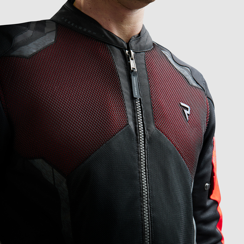 מעיל רב עונתי רבל הורן שחור / אדום - REBELHORN JAX JACKET