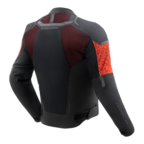מעיל רב עונתי רבל הורן שחור / אדום - REBELHORN JAX JACKET