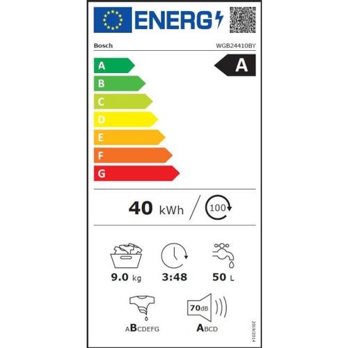 מכונת כביסה בוש תוצרת גרמניה WGB24410by BOSCH 