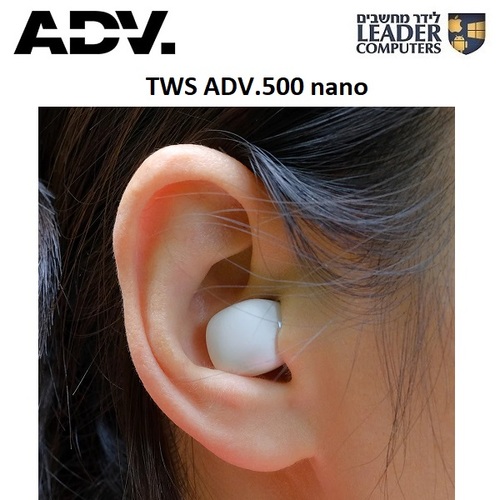 אוזניות בלוטות' קטנות ADV. 500 TWS Earbuds