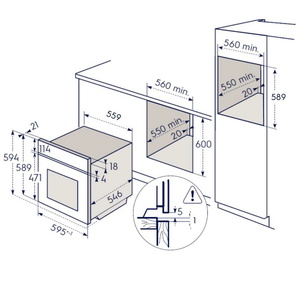 תנור אפיה בנוי ELECTROLUX ניקוי פירוליטי EOP6526X אלקטרולוקס