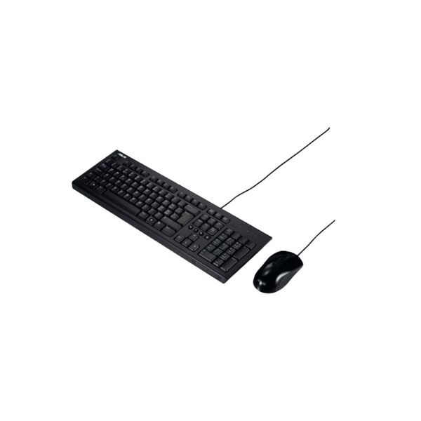 ASUS U2000 Keyboard+Mouse Set/Wired Set/Cables Length 1.5M/1000dpi/Copilot/Black
