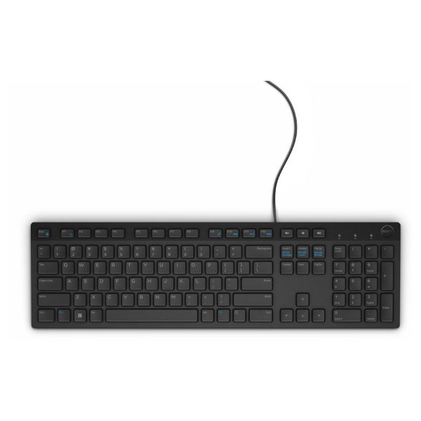 Dell 580-ADHZ Multimedia Keyboard-KB216 - Hebrew (QWERTY) - Black