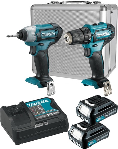 סט מברגה + אימפקט 12V דגם CLX224SX מבית Makita