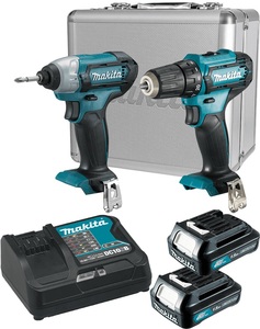סט מברגה + אימפקט 12V דגם CLX224SX מבית Makita