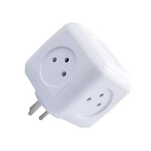 מפצל חשמל ל-5 קוביה עם הארקה 