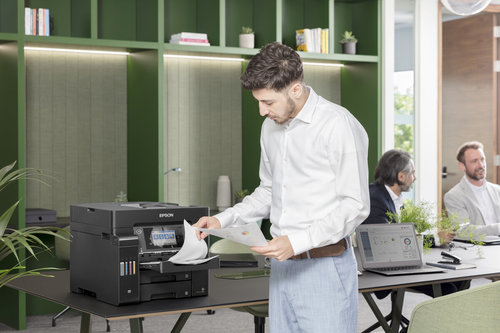 מדפסת ‏הזרקת דיו ‏משולבת Epson EcoTank L6550 אפסון
