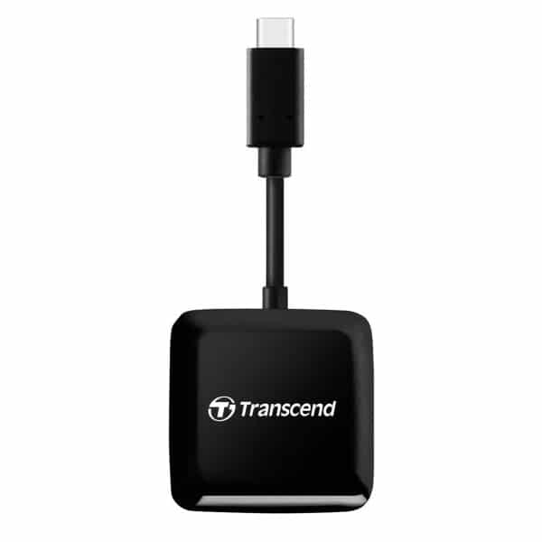 Transcend RDC3 קורא כרטיסים MicroSD ו-SD לטלפון Type-C 