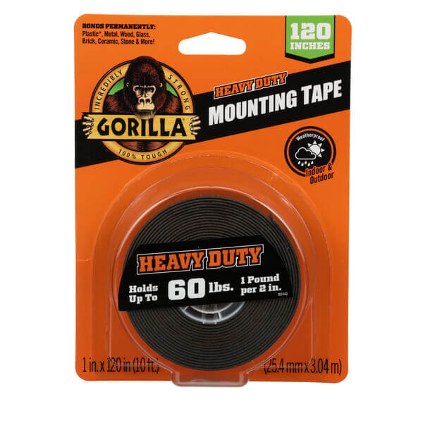 גורילה דו צדדי שחור Heavy Duty עד 27.20 ק”ג, 304 ס”מ