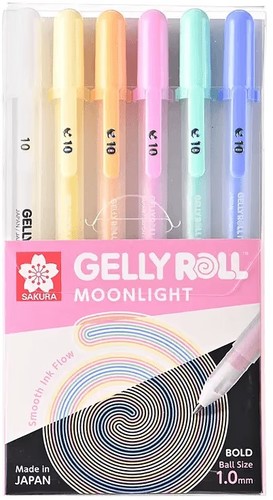 סט 6 עטי ג'ל צבעוניים GELLY ROLL (גווני פסטל)