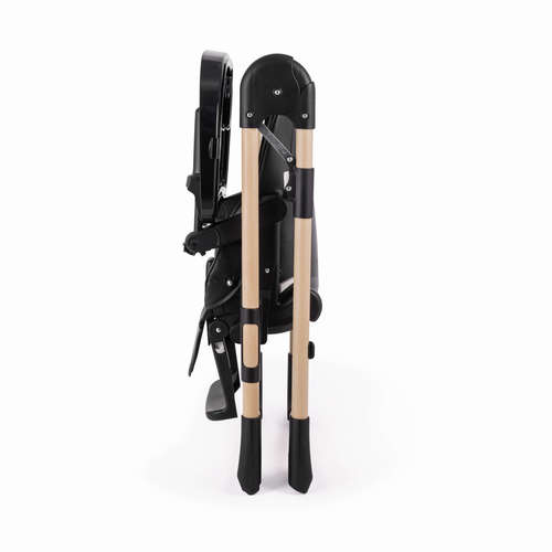 כיסא אוכל בייבי בוס פלומה מהדורה מיוחדת: Santa Barbara Polo & Racquet Club רגליים צבע עץ ריפוד שחור