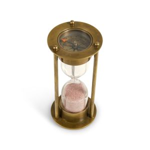 שעון חול עם מצפן זהב מט Compass Hourglass