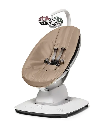 נדנדה חשמלית וטרמפולינה מאמארו 5.0 mamaRoo בעיצוב חדש ושליטה מהטלפון - בז'
