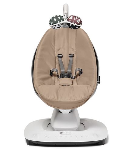 נדנדה חשמלית וטרמפולינה מאמארו 5.0 mamaRoo בעיצוב חדש ושליטה מהטלפון - בז'