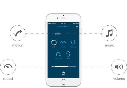 נדנדה חשמלית וטרמפולינה מאמארו 5.0 mamaRoo בעיצוב חדש ושליטה מהטלפון - בז'