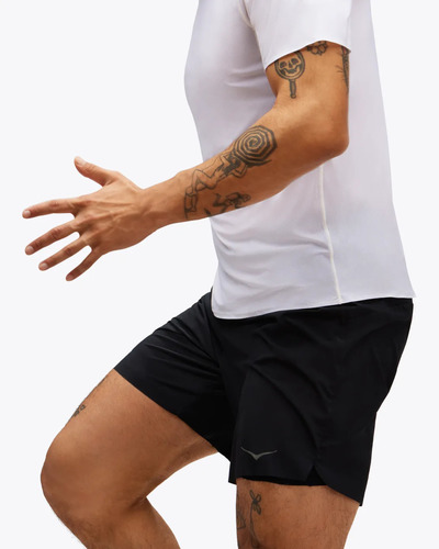 M GLIDE 7'' SHORT 2iIN1-שחור -  מכנסי ריצה גברים הוקה