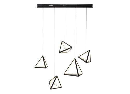 5 על בסיס מלבן שחור LED 81W