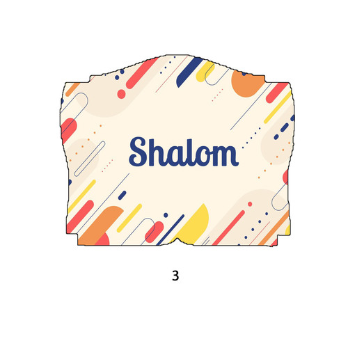 שלט עץ לדלת בעיצוב אישי