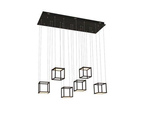 6 על בסיס מלבן שחור LED 40W