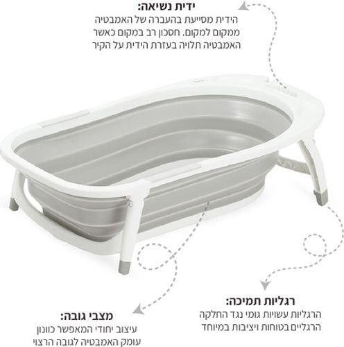 אמבטיה מתקפלת כנרת