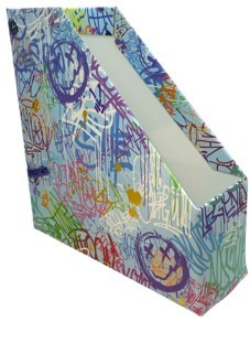 משולש קטלוגי מעוצב ( קרטון) CAMPUS ART - דגם כחול מקושקש