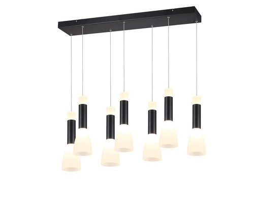 7 תלוי על בסיס מלבן שחור LED 7X7W