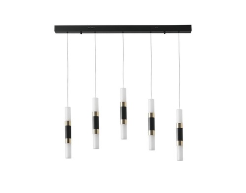5 תלוי על בסיס מלבן שחור+פליז LED 24W