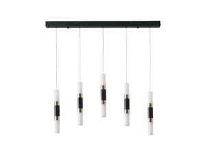 5 תלוי על בסיס מלבן שחור+פליז LED 24W