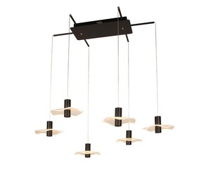 6 תלוי שחור LED 36W