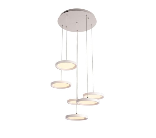 6 תלוי לבן על בסיס עגול LED 55W
