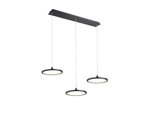3 תלוי שחור על בסיס מלבן LED 72W