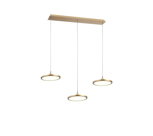 3 תלוי פליז על בסיס מלבן LED 72W