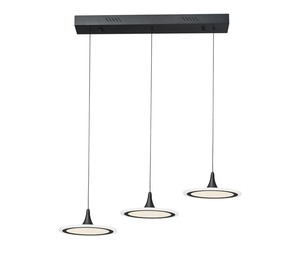 3 תלוי שחור על בסיס מלבן LED 48W