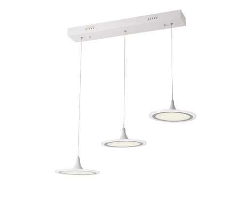 3 תלוי לבן על בסיס מלבן LED 50W