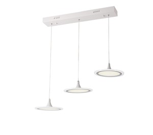 3 תלוי לבן על בסיס מלבן LED 50W