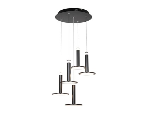 5 תלוי שחור על בסיס עגול LED 50W