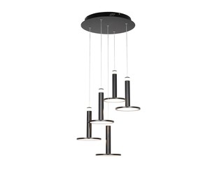 5 תלוי שחור על בסיס עגול LED 50W