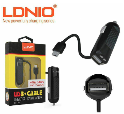 מטען USB לרכב 2 יציאות 3.4A+כבל אנדרויד C25