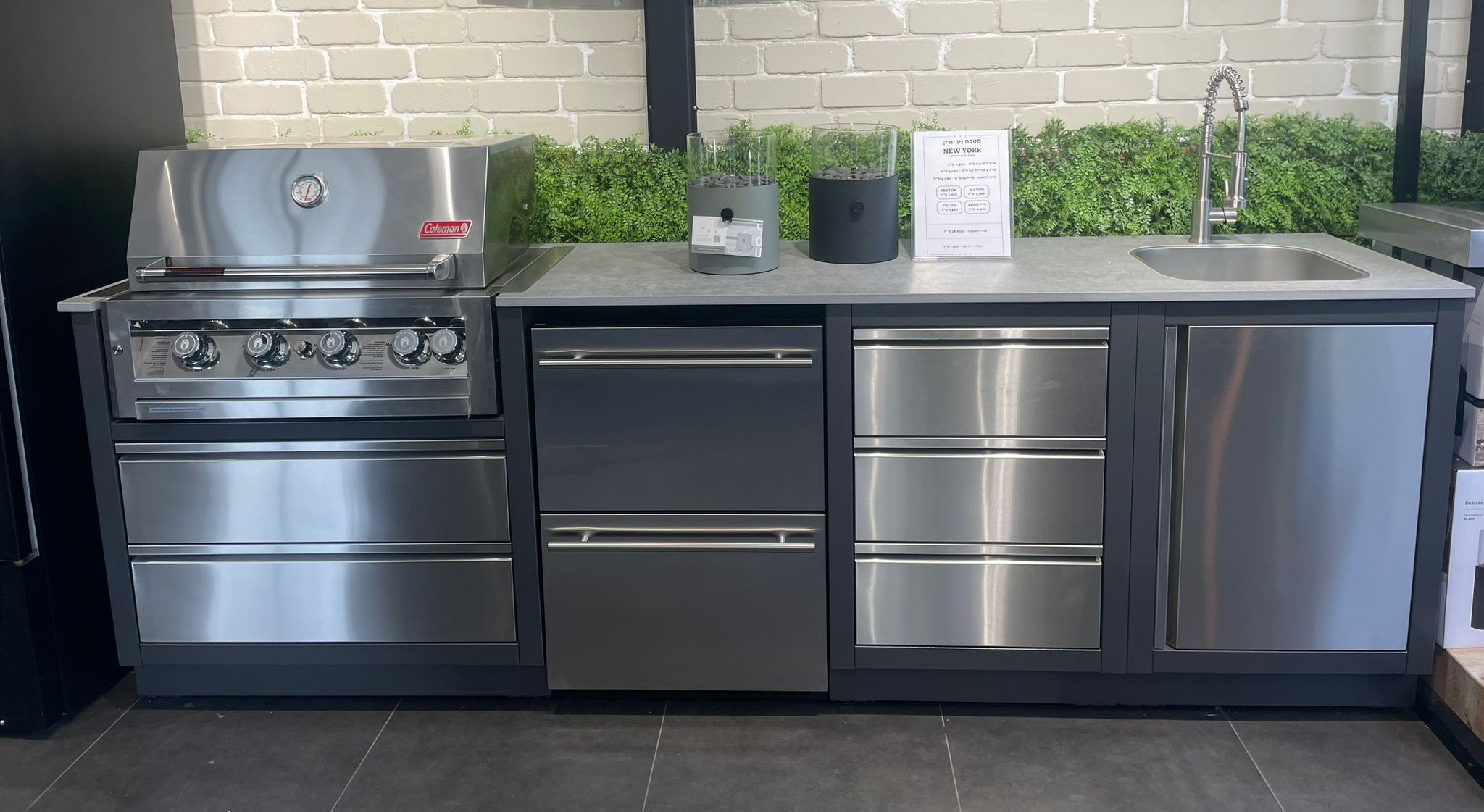 מטבח חוץ נירוסטה 304 בהתאמה אישית 